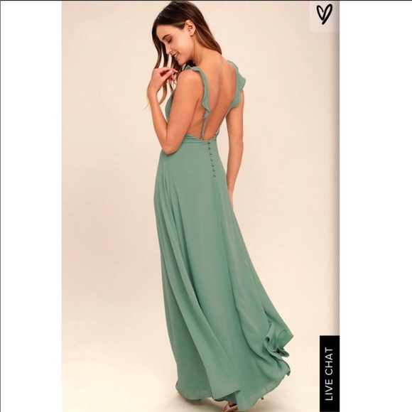 lulus sage green dress